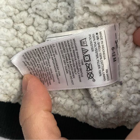 Old Navy Lined Plaid Jacket 6-12mo - Picture 5 of 6